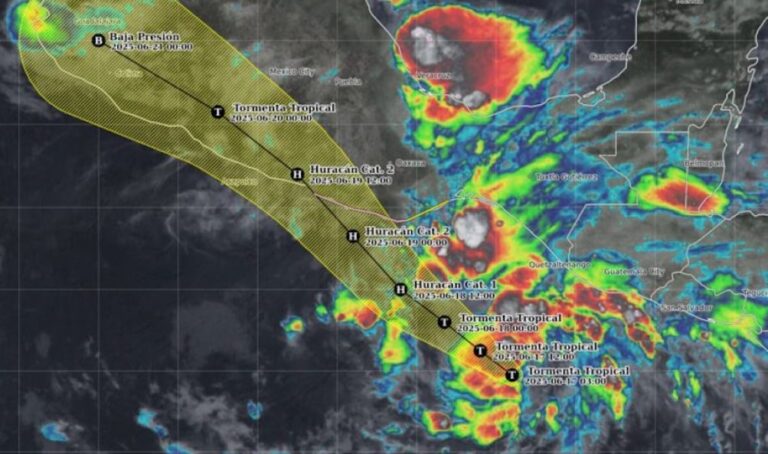 Alerta por Tormenta Tropical Erick: podría impactar como huracán categoría II