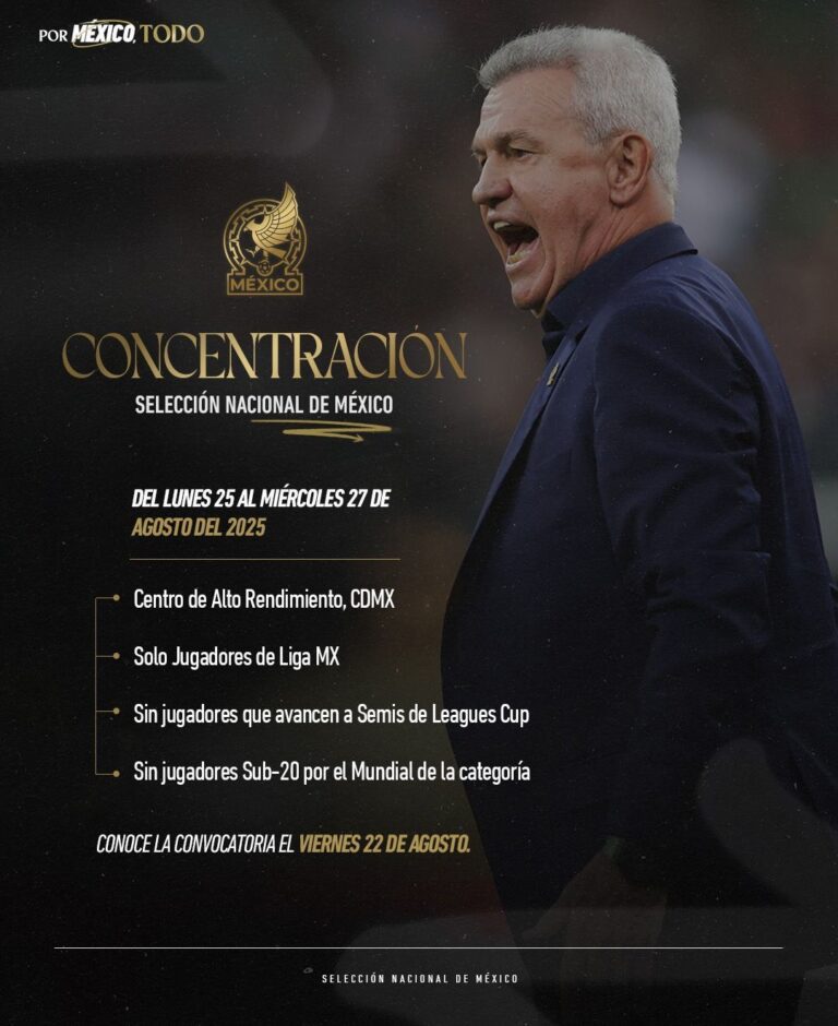 México intensifica su preparación de cara al Mundial 2026 con concentración en CDMX