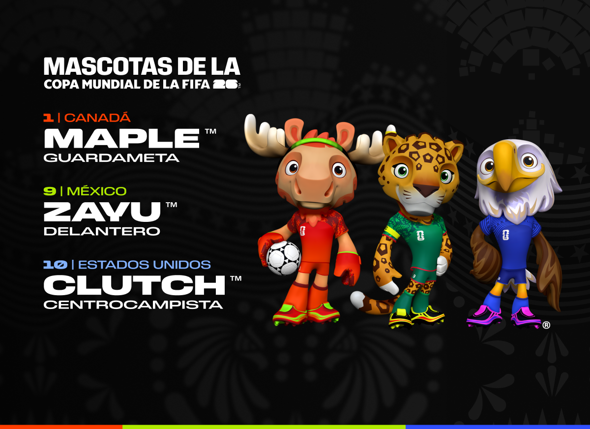 FIFA presenta las mascotas oficiales del próximo Mundial: un homenaje a las culturas de los países anfitriones