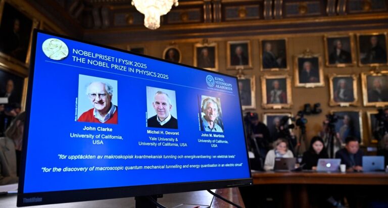 La física cuántica da un salto macroscópico: Nobel 2025 para Clarke, Devoret y Martinis