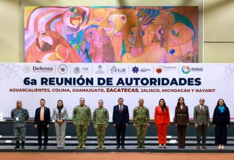 Fortalecen coordinación regional en seguridad con la 6ª Reunión de Autoridades de Jalisco, Aguascalientes, Colima, Guanajuato, Zacatecas, Michoacán y Nayarit