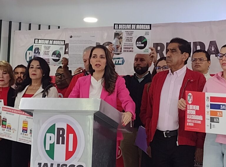 PRI Jalisco acusa intento de “debilitar la democracia” y anuncia movilización rumbo a 2027
