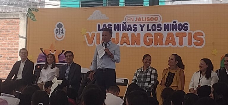 Gobierno de Jalisco lanza programa de movilidad gratuita para estudiantes de 5 a 12 años