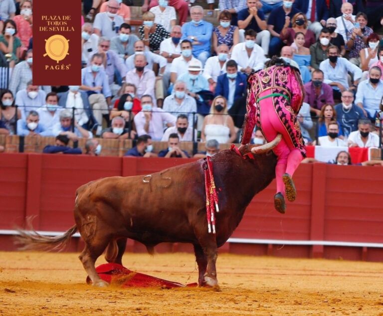 Morante de la Puebla resulta herido tras cogida en la Feria de Abril de Sevilla