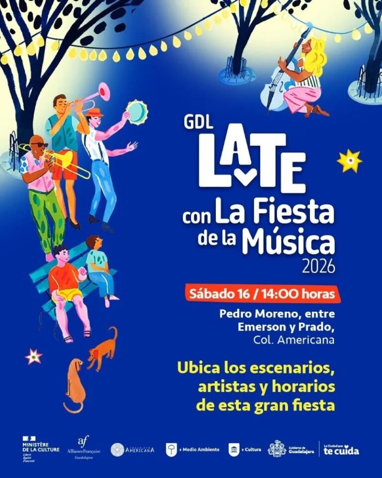 Cierre vial en la Colonia Americana por Fiesta de la Música 2026 en Guadalajara