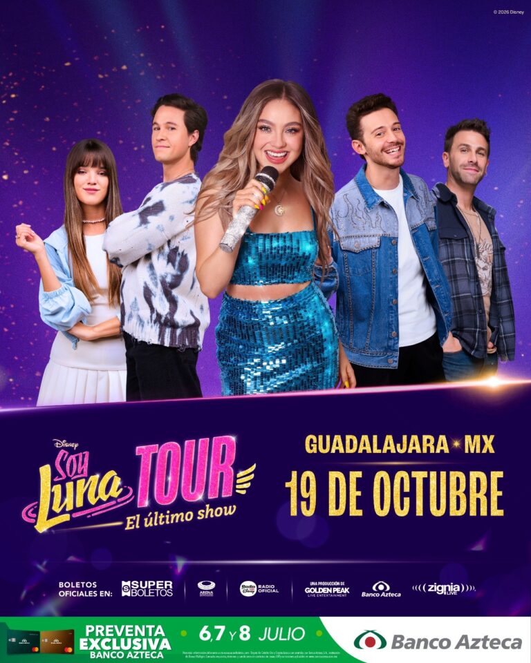 El elenco de Soy Luna regresa a los escenarios con una gira que llegará a Guadalajara en octubre