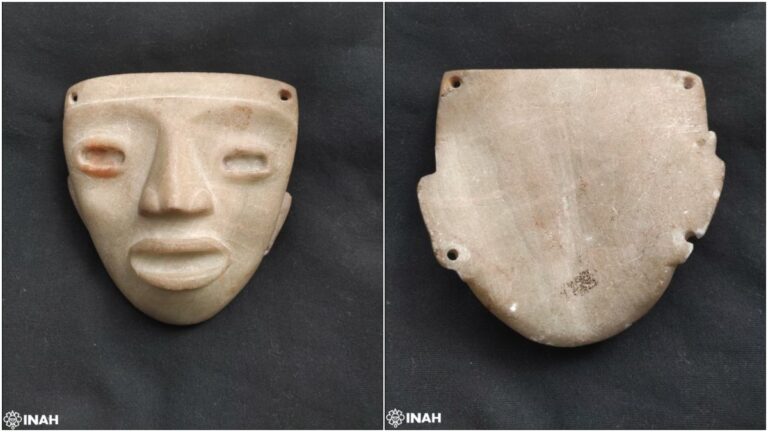 Máscara prehispánica restituida desde Japón será analizada por el INAH