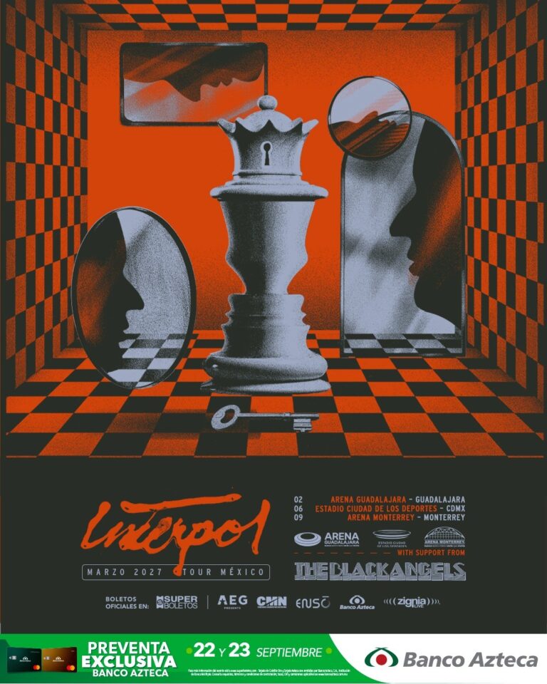 Interpol vuelve a México con tres conciertos en 2027