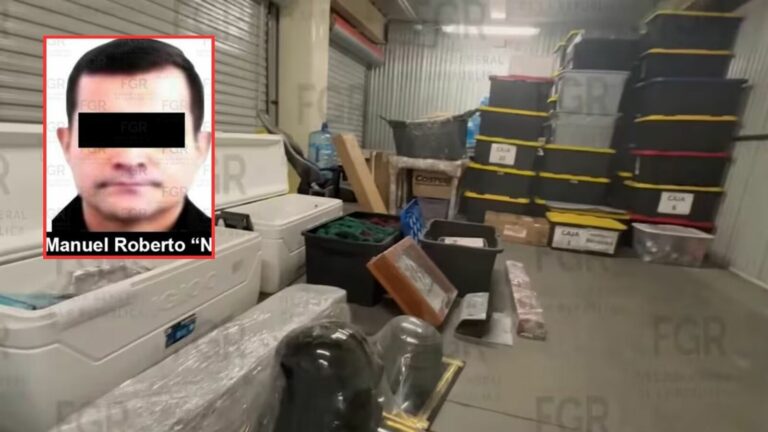 FGR asegura documentos y armas durante cateo a bodega ligada a vicealmirante
